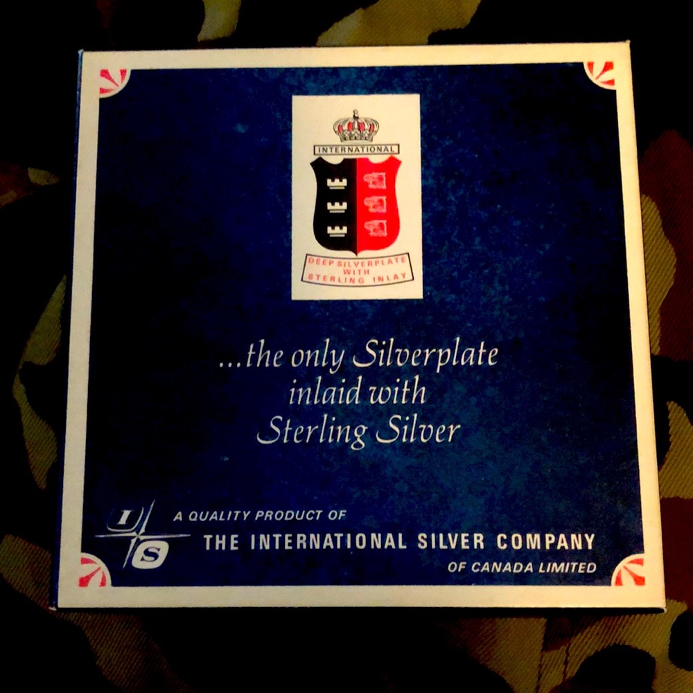 Silverplate on Sterling Silver Set of 4 tea/espresso spoon